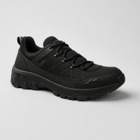 Men's universal black sneakers GRUNBERG 157153 15-01 5821 for the city and trekking from the Italian brand in the style of CMP Rigel Low Trekking